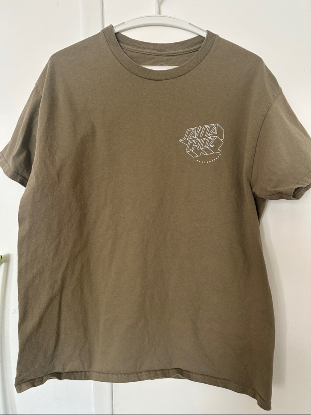 Santa Cruz Skateboards Olive Crew Neck Graphic Tee